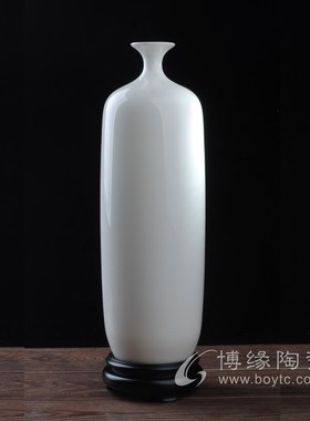 吉祥花鸟陶瓷花瓶德化白瓷客厅家居办公室桌面摆放礼品礼盒装饰品