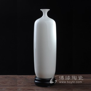 吉祥花鸟陶瓷花瓶德化白瓷客厅家居办公室桌面摆放礼品礼盒装饰品