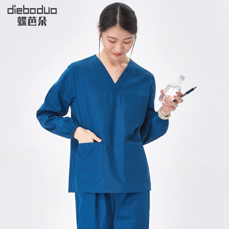 蝶芭朵洗手衣女长袖手术服刷手服手术室工作服隔离衣口腔医生服男,女装/女士精品,医护制服,淘宝优惠券,粉丝福利购,淘宝优惠卷