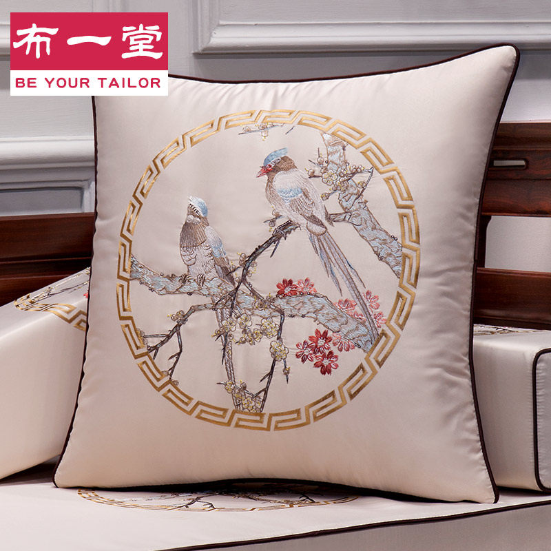 新中式绣花抱枕沙发靠垫古典1123中国风床头大靠枕靠背含芯靠包,居家布艺,靠垫/抱枕,淘宝优惠券,粉丝福利购,淘宝优惠卷