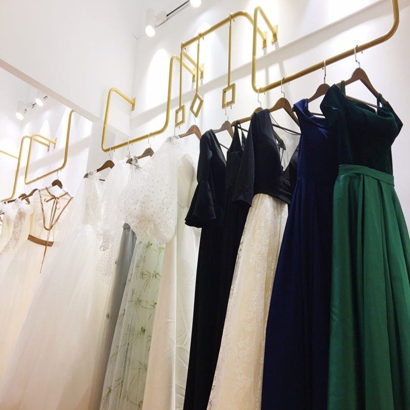 铁艺服装店衣架展示架女装礼服婚纱货架 吊顶挂衣服架子上墙U型架,商业/办公家具,服装展示架,淘宝优惠券,粉丝福利购,淘宝优惠卷