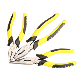 粤信手钳子8寸尖嘴钳斜口钳水口钳钢丝钳6手工剪线电工专用钢丝钳