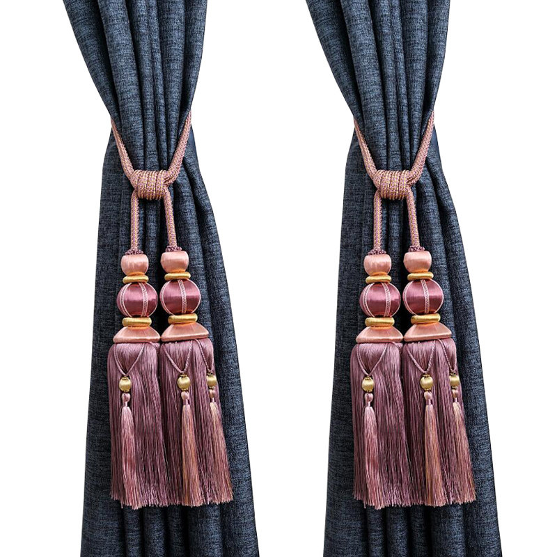 高档双球窗帘扣挂球绑带捆绑绳子吊球流苏欧式挂钩一对扎带束带花,居家布艺,窗帘绑带,淘宝优惠券,粉丝福利购,淘宝优惠卷