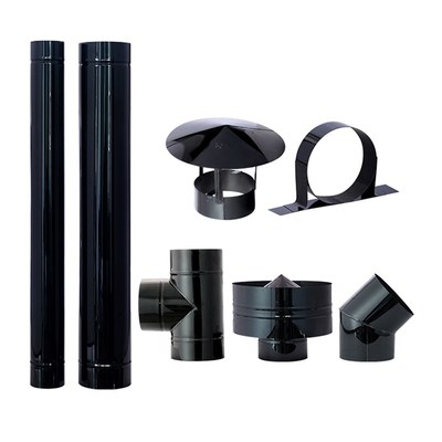 304特厚0.8MM不锈钢烟管取暖炉锅炉排烟管柴火灶烟囱管壁炉烟囱管