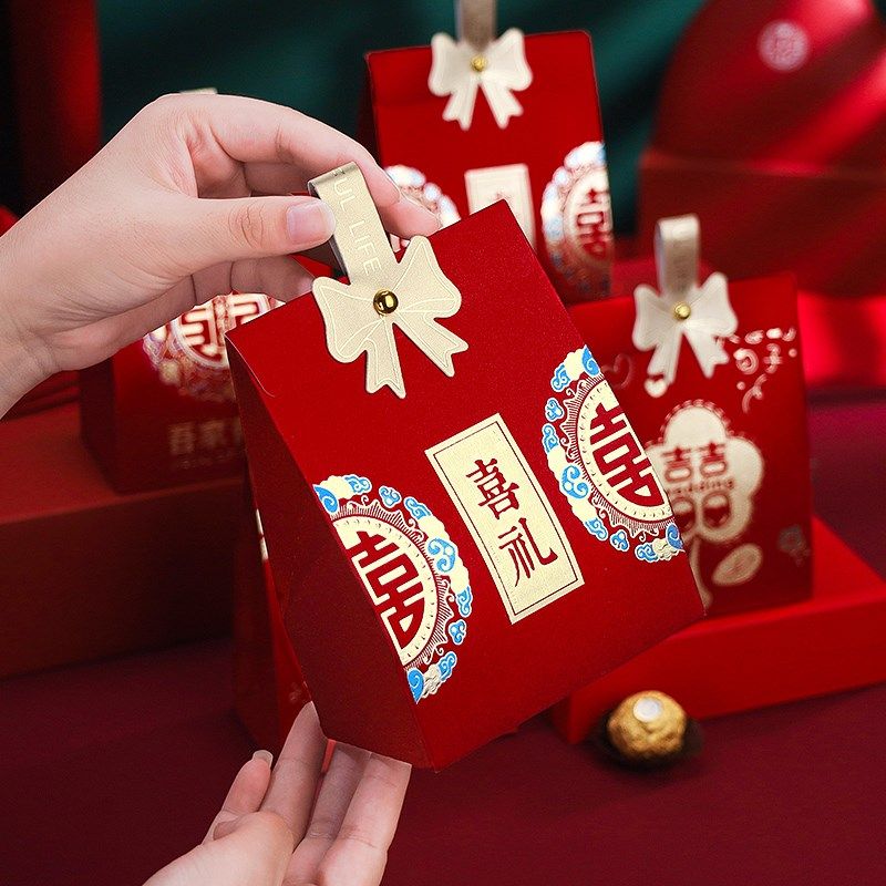 结婚喜糖盒2024新款婚礼高级感手提糖果礼盒空盒包装盒伴手礼盒子,节庆用品/礼品,糖盒/糖盒配件,淘宝优惠券,粉丝福利购,淘宝优惠卷