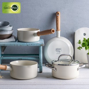 greenpan格林攀 高颜值法式简约不粘锅 陶瓷平底锅家用煎锅牛排锅