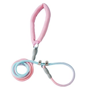 狗狗牵引绳梦幻渐变晕染P绳防爆冲训犬狗链中型犬牵引绳栓狗绳子