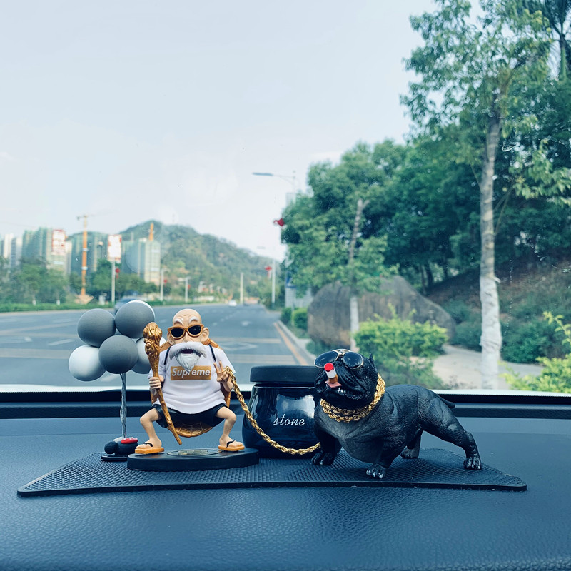 车载男士车内饰品 龙珠创意龟仙人 汽车摆件个性潮流中控台装饰品