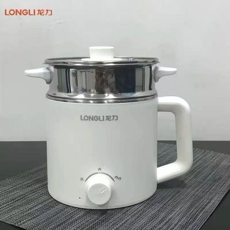 龙力LL-8008B多用锅快煮锅宿舍用电锅家用小功率快煮锅迷你