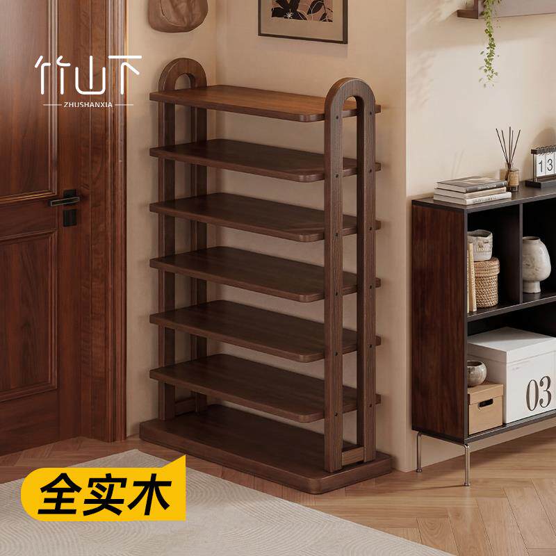 实木鞋架家用门口入户简易鞋柜26新款小型鞋架置物架多层收纳层架