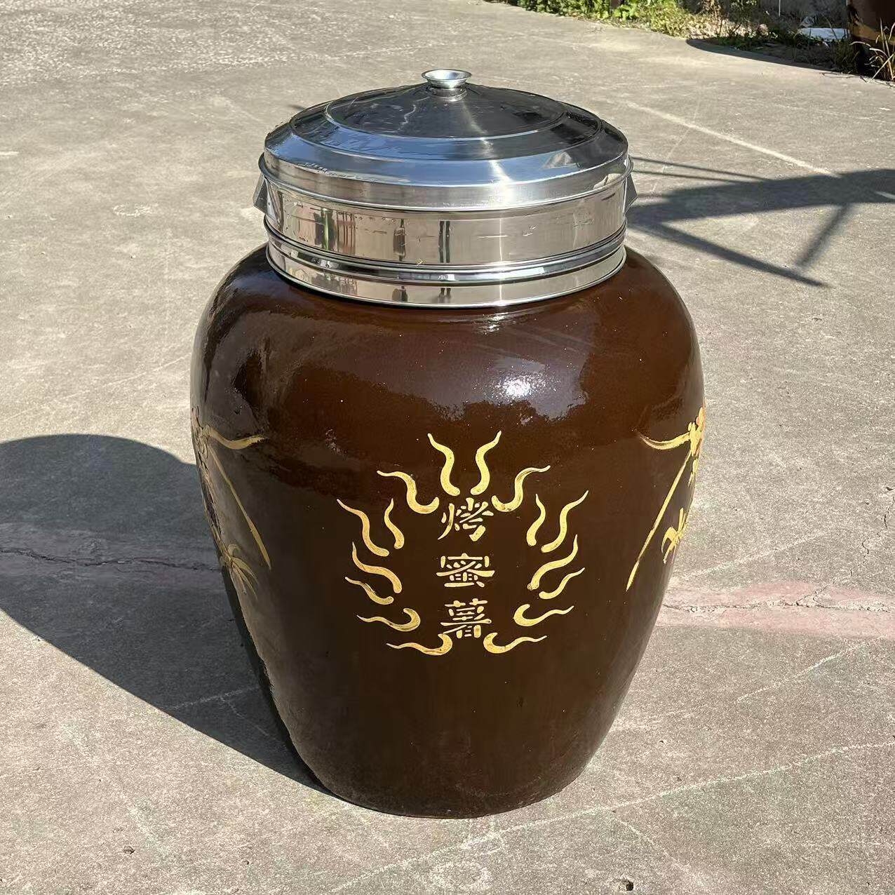 加厚烤地瓜机商用 木炭烤红薯瓦罐缸 烤冰糖雪梨炉子 烤红薯烤炉