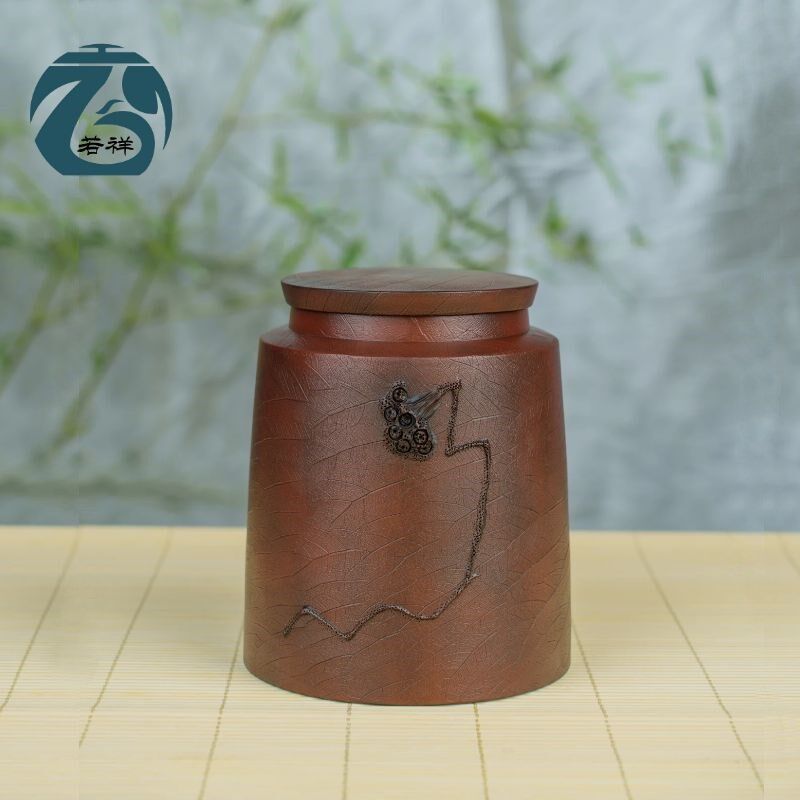 云南建水紫陶醒茶罐家用陶瓷茶罐密封罐储存普洱红白黑茶散茶精品