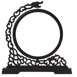 木质框架双面绣苏绣影楼相框剪纸摆件字麦秆画胎毛画镶嵌石头皮影