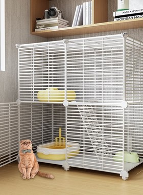猫笼家用室内猫咪别墅不占地猫窝超大自由空间猫舍猫屋一体猫空笼