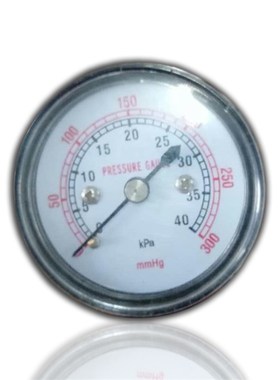 供应普通膜盒微压表低压微型铁壳压力表轴向YE-50Z 40kpa  1/8NPT