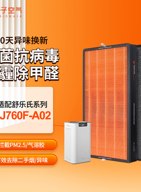 适配舒乐氏空气净化器KJ760F-A02过滤网RF7601除醛pm2.5滤芯2片
