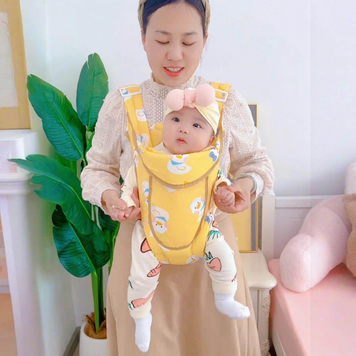 婴儿背带传统老式小月龄宝宝背带后背式腰凳二合一前抱式前后两用