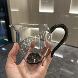高端斑斓怡然茶海高透玻璃公道杯大号茶道分茶器高端玻璃茶海匀杯