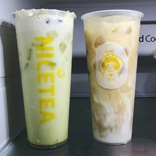热饮奶茶杯90口径500ml奶茶杯一次性pp注塑磨砂杯700ml果汁杯定制