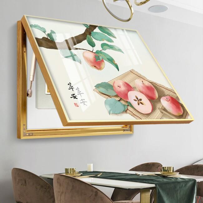 水果电表箱装饰画饭厅壁画遮挡强电箱电闸开关盒多媒体集线箱挂画