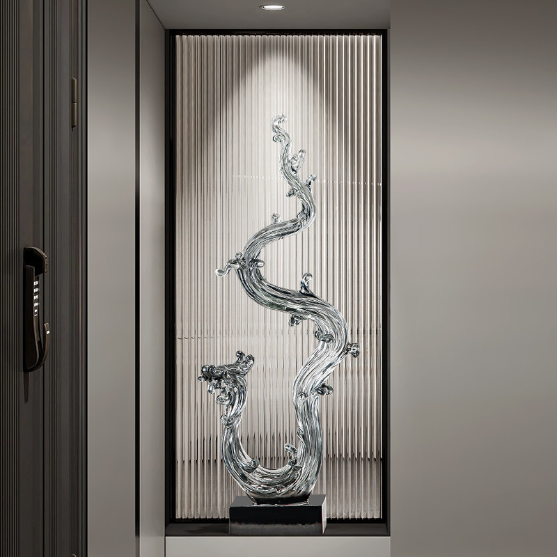 风生水起客厅装饰龙凤呈祥摆件办公室入门玄关高级感电视柜工艺礼,家居饰品,装饰摆件,淘宝优惠券,粉丝福利购,淘宝优惠卷