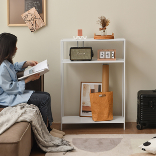 北欧落地玄关桌铁艺墙边桌装饰简约客厅置物架办公室收纳架展示架