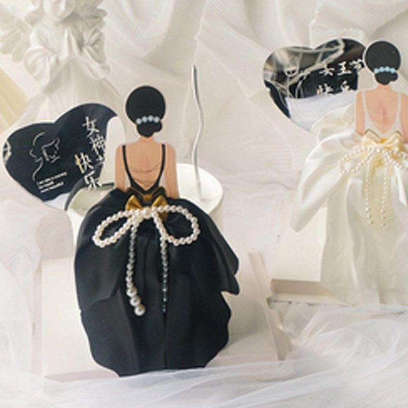 背影珍珠蝴蝶结蛋糕装饰摆件38女神节玫瑰花情人情侣爱心镜子插件,节庆用品/礼品,节日装扮用品,淘宝优惠券,粉丝福利购,淘宝优惠卷