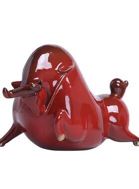 牛气冲天陶瓷牛势家居客厅工艺品摆件玄关电视柜办公室桌面装饰品