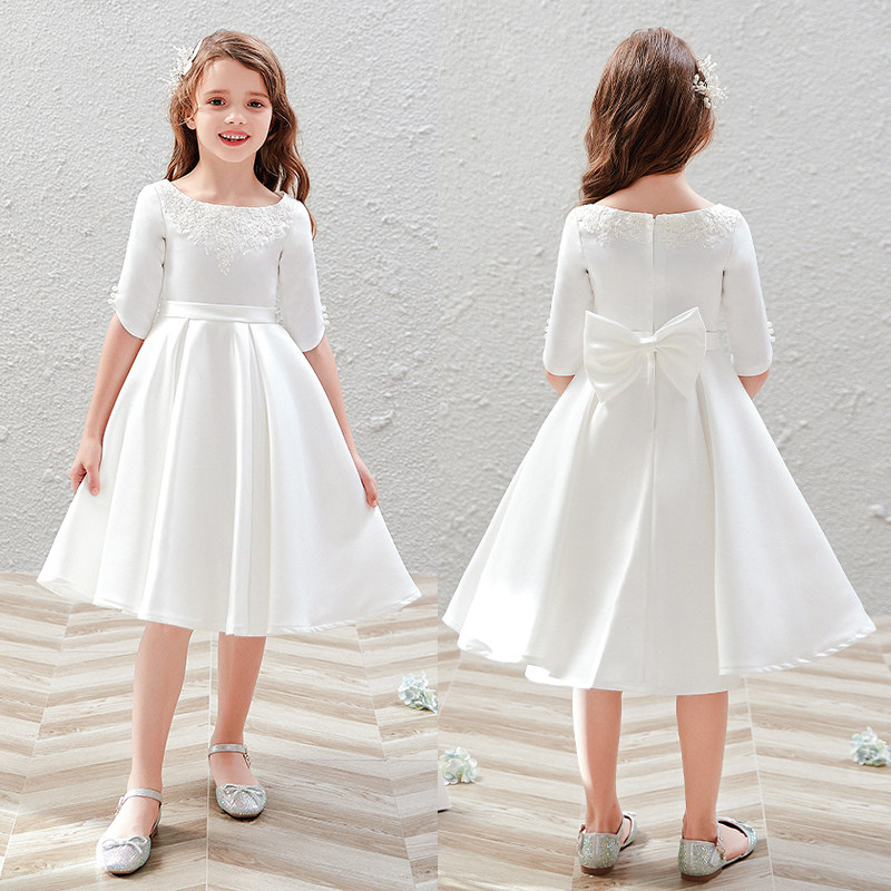 女童主持人钢琴表演出晚礼服高端儿童锻面小女孩伴娘婚纱公主裙,童装/婴儿装/亲子装,儿童礼服,淘宝优惠券,粉丝福利购,淘宝优惠卷