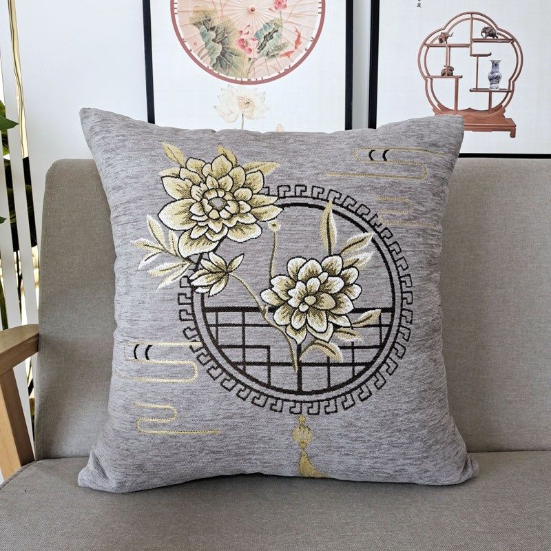 中式加厚雪尼尔沙发抱枕靠垫靠枕床头靠背可拆洗抱枕套椅靠腰枕,居家布艺,靠垫/抱枕,淘宝优惠券,粉丝福利购,淘宝优惠卷