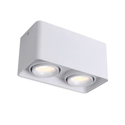 led明装射灯方形吸顶gu10灯泡三色客厅家用卧室店铺可调角度筒灯