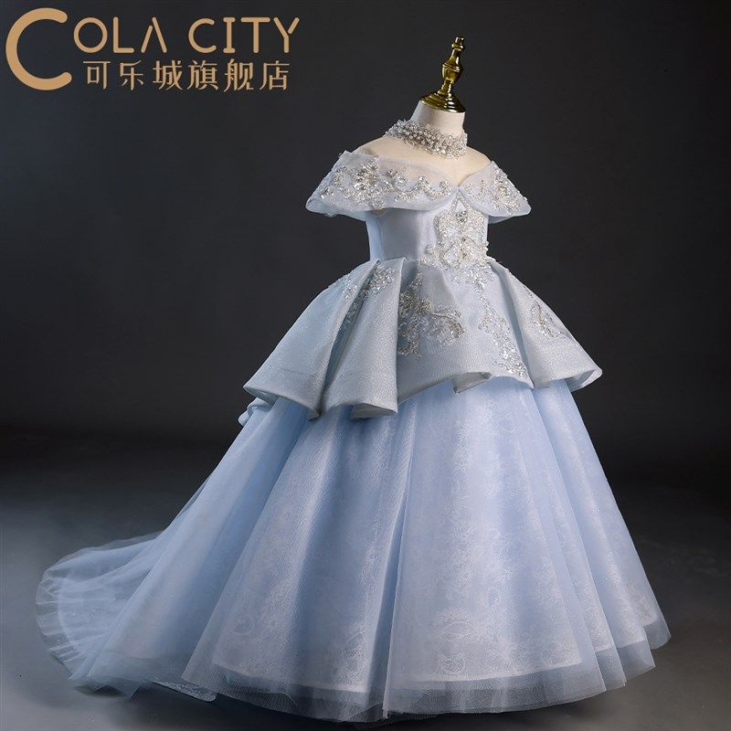女童礼服新款高端生日T台模特走秀花童公主婚纱裙钢琴主持演出服,童装/婴儿装/亲子装,儿童礼服,淘宝优惠券,粉丝福利购,淘宝优惠卷