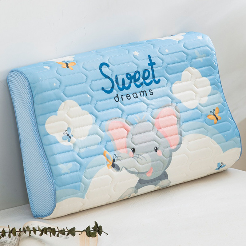 夏季冰丝乳胶枕套30x50一对装儿童枕头套单个宝宝记忆枕头内胆套