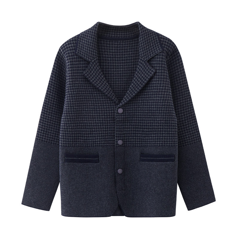 童装男童毛衣外套2021秋装新款儿童纯棉洋气针织开衫西装中大童