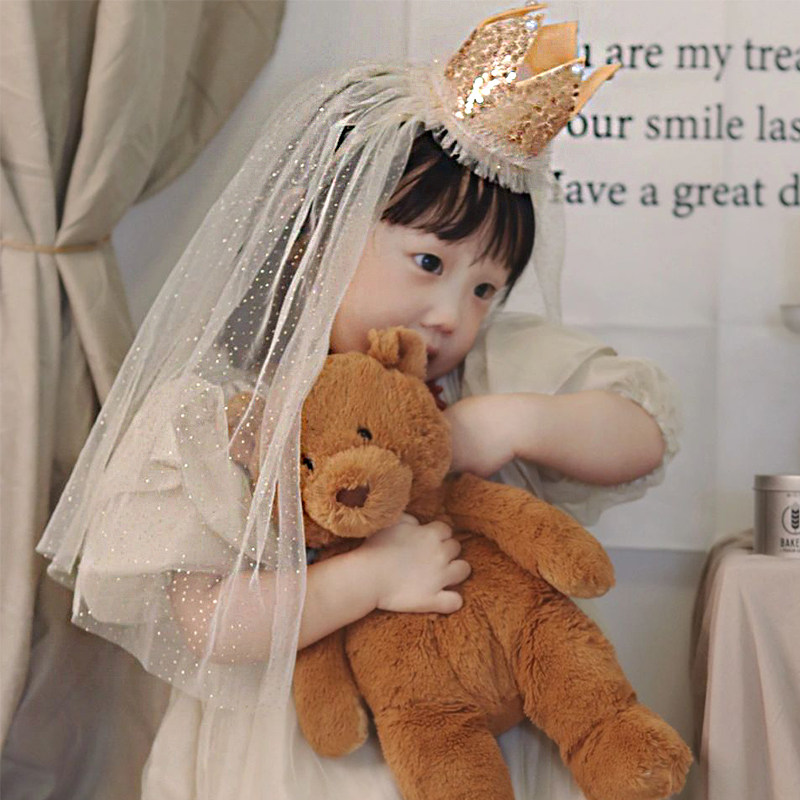 女宝宝贝女童公主头饰发卡发饰网红生日帽子带纱发箍发卡拍照韩式,节庆用品/礼品,节日装扮用品,淘宝优惠券,粉丝福利购,淘宝优惠卷