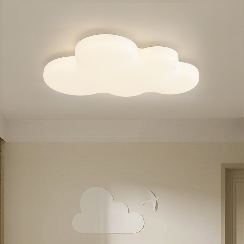 铭琢灯饰奶油风简约儿童房吸顶灯全光谱护眼卧室灯男孩女孩云朵灯,家装灯饰光源,儿童房吸顶灯,淘宝优惠券,粉丝福利购,淘宝优惠卷