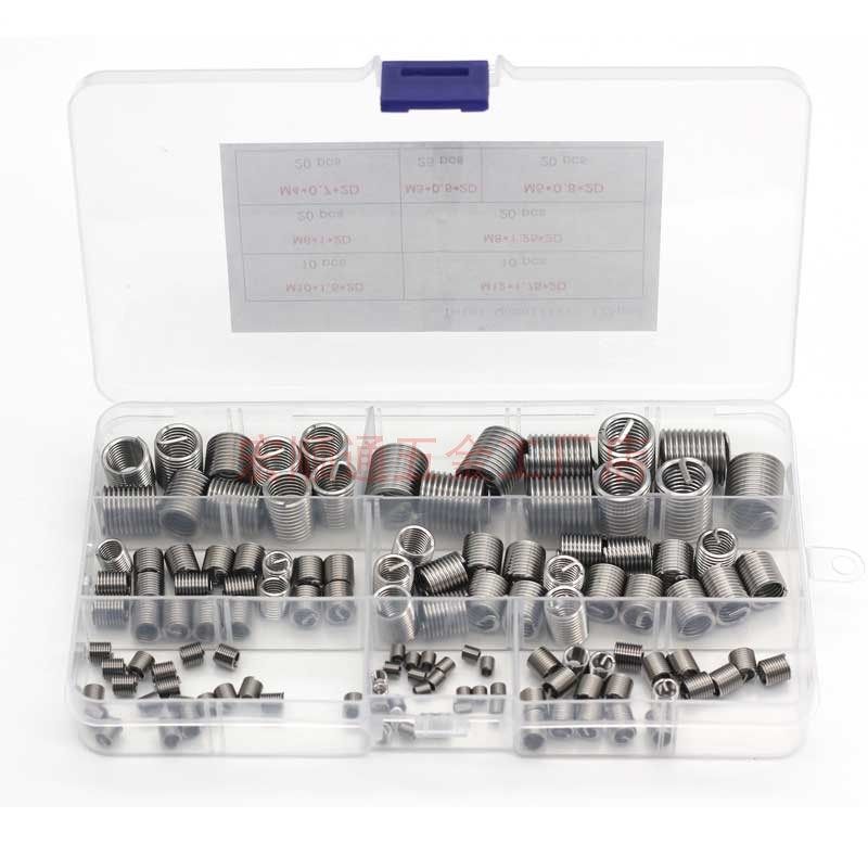 125个盒装 304钢丝螺套螺纹保护套M3-M12螺丝牙套组合套装 钢丝套,五金/工具,组合套装,淘宝优惠券,粉丝福利购,淘宝优惠卷