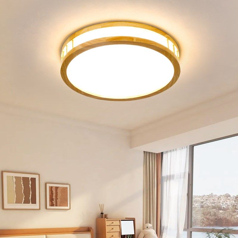 原木风LED吸顶灯实木质客厅主卧室餐厅房间2025新款北欧日式灯具,家装灯饰光源,餐厅/卧室/书房吸顶灯,淘宝优惠券,粉丝福利购,淘宝优惠卷