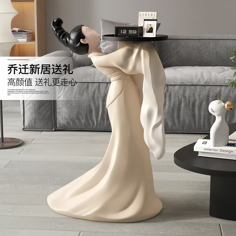 国风仕女大落地摆件客厅电视柜沙发旁茶几托盘床头乔迁新年礼物,家居饰品,落地摆件,淘宝优惠券,粉丝福利购,淘宝优惠卷