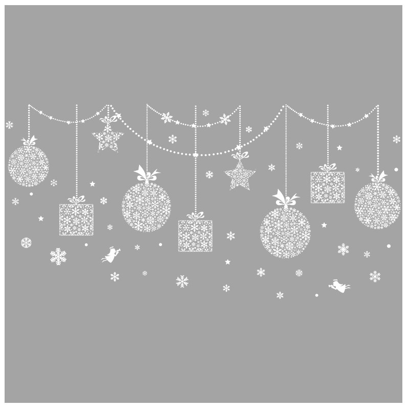 圣诞节装饰雪花球水晶球挂饰窗贴儿童房橱窗贴玻璃贴纸星星门贴画,家居饰品,软装墙贴,淘宝优惠券,粉丝福利购,淘宝优惠卷