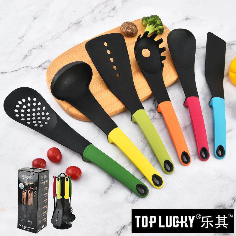 尼龙厨具6件套不粘烹饪锅汤勺锅铲家用勺铲套装尼龙7件套厨房用具