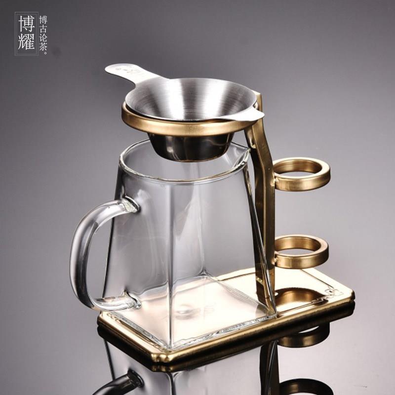 不锈钢滤茶器茶漏支架易泡架懒人泡茶架茶道配件养壶笔茶夹放置支