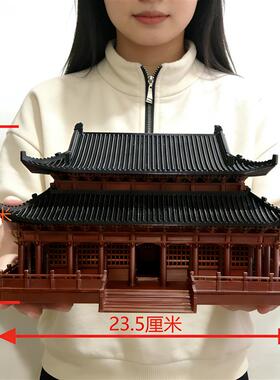 中式古建筑超大太和殿景观假山鱼缸水陆庭院盆景摆件国风凉亭素材