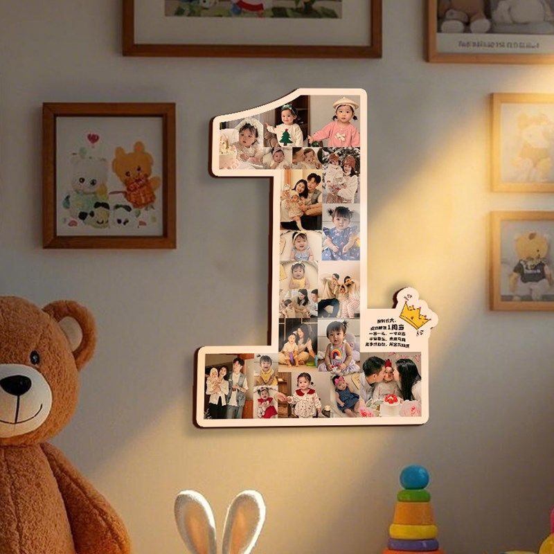 一周岁照片纪念相框定制照片打印成长记录儿童宝宝生日数字摆台,家居饰品,相框/画框,淘宝优惠券,粉丝福利购,淘宝优惠卷