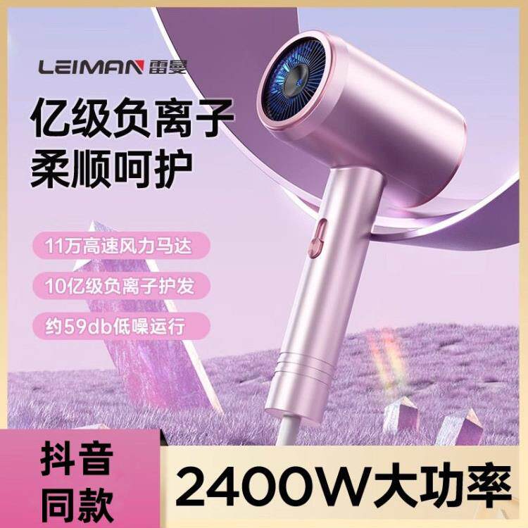 leiman雷曼高速负离子吹风机速干家用大功率冷热恒温大风电吹风筒