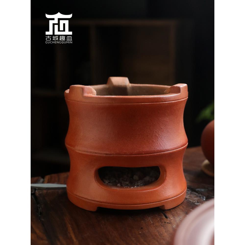 潮州手工红土炉炭炉风炉小火二次清单炉炭茶炉粗陶水壶橄榄炭炉