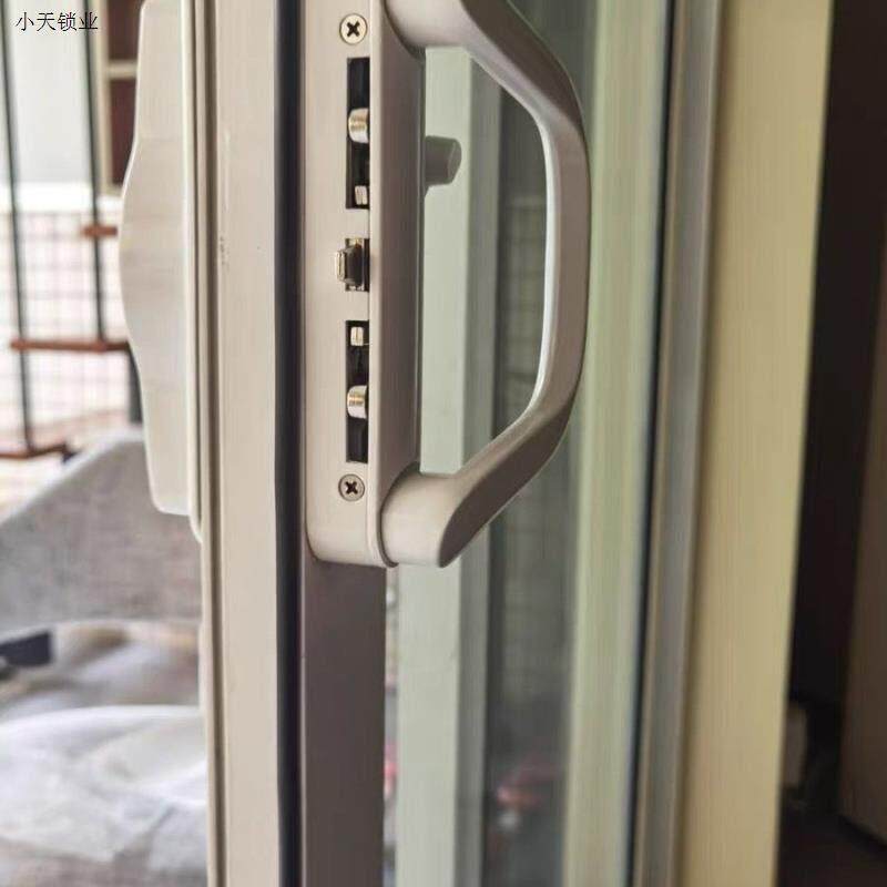 单边豪华对接锁移门锁推拉门铝合金钩锁厨房隔断阳台玻璃门拉手.