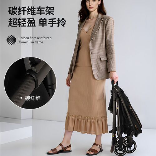 Nuna婴儿推车Ixxa Swiv高景观碳纤维双向坐卧水平和可移动的婴儿