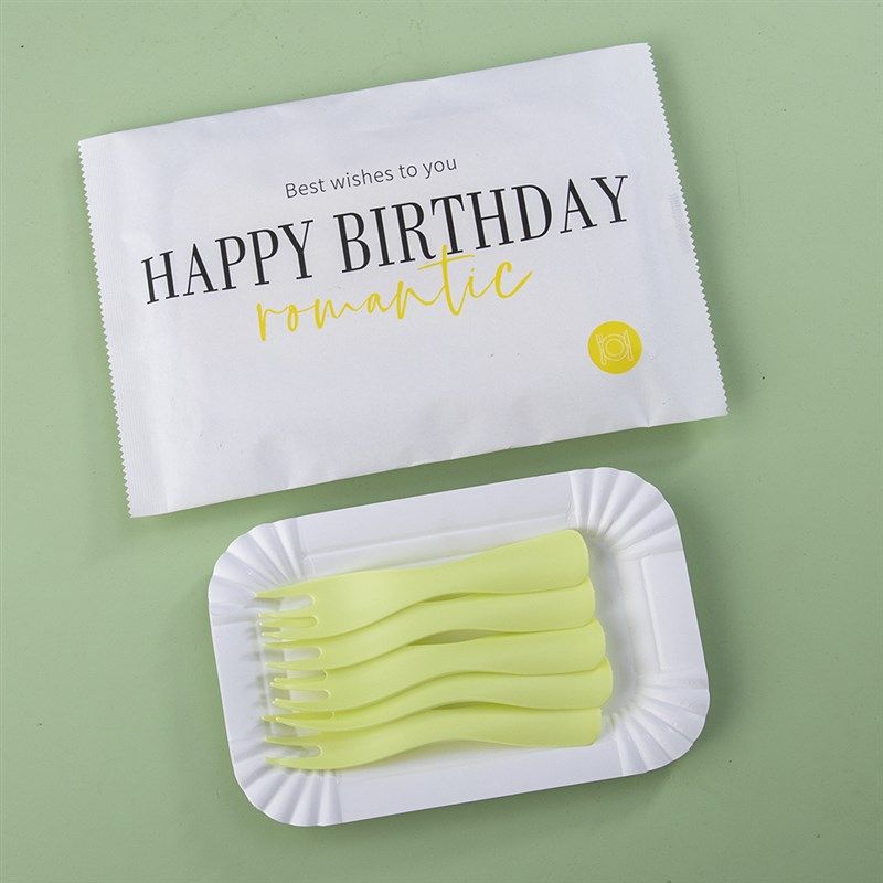 整箱一次性塑料生日蛋糕餐盘刀叉套装刀叉碟盘叉组合蜡烛纸盘餐具