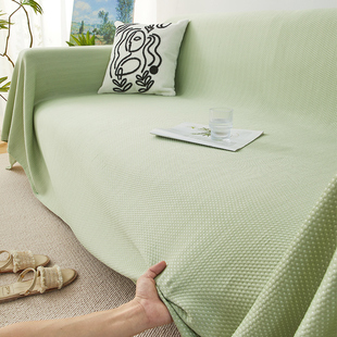 2024新款沙发盖布夏季凉席坐垫套罩防猫抓一整张全盖沙发布盖巾垫